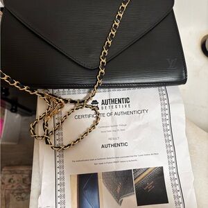 Louis Vuitton Black Crossbody Clutch